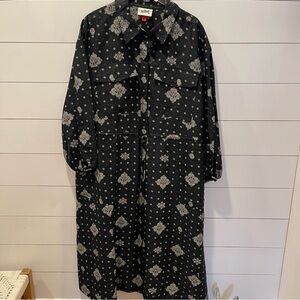 Woolrich + Target Bandana Print Long Sleeve Utility Dress Womens Size XXL NWOT
